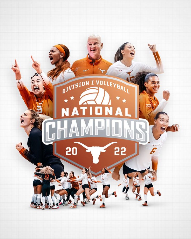 the logo for the division i volleyball national championship is shown in this graphic design, with images of women's and men's basketball players