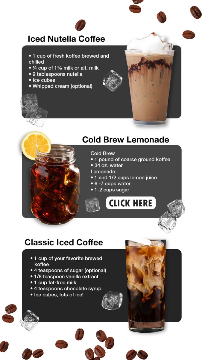 the different types of iced coffees and how to use them in your drink recipe