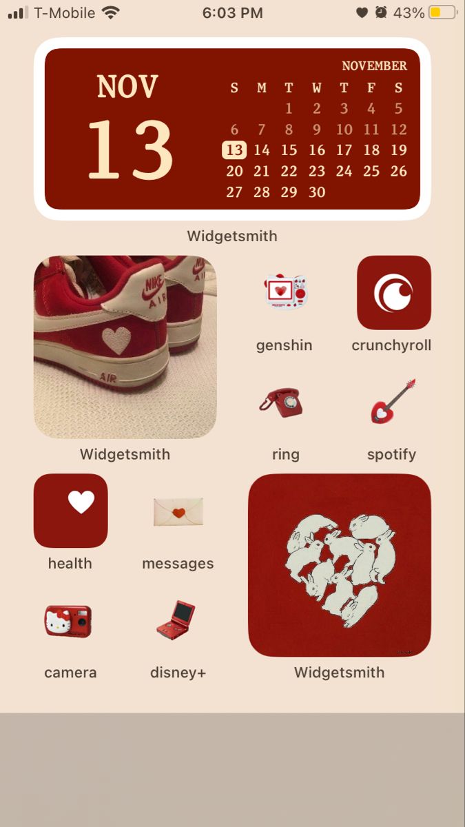 an image of a phone screen with the date and time for valentine's day