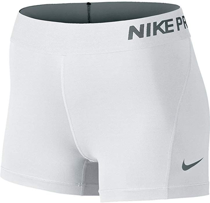 Nike Women's Pro Cool 3-Inch Training Shorts (White/Medium) at Amazon Women’s Clothing store: White Spandex Shorts, White Nike Pros, Looks Adidas, Cute Sweats, Nike Spandex, White Spandex, Nike Pro Spandex, Veronica Lodge, Nike Pro Women