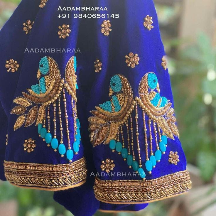 Blouse Designs Peacock Design, Different Aari Work Blouses, Back Aari Work Blouse, Aari Work Blouse Back Design, Aari Work Peacock Designs Tracing, Peacock Maggam Work Blouses Simple, Aari Work Blouse Peacock Design, Peacock Aari Work Blouse Wedding, Peacock Aari Work Blouse