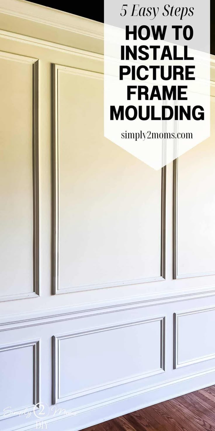 how to install an instale frame moulding