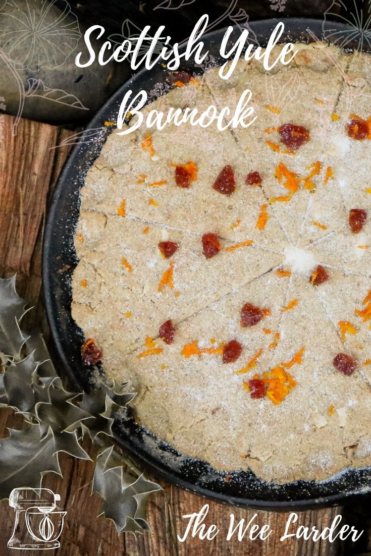 the scottish yule bake is ready to be baked in the oven and served