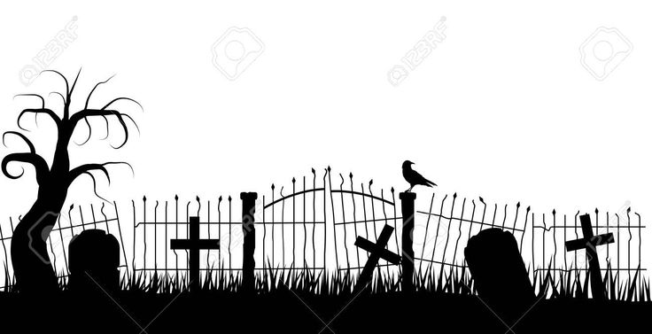 a cemetery with tombstones and a bird sitting on top of it stock photo - 559