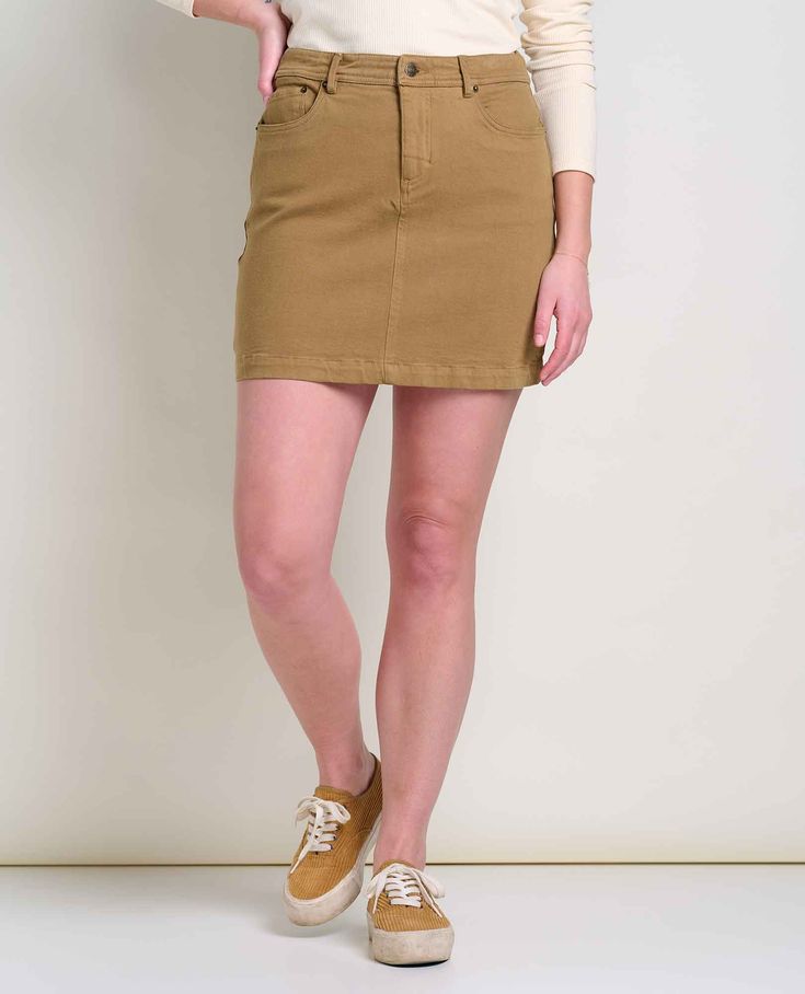 The cousin of our popular Balsam pants, this workwear-inspired skirt’s built from our durable denim twill that’s got just the *right* ratio of stretch to support for all day comfort. Plus, a change-your-life FlexForm waistband that provides sneaky stretch comfort while making that backside look A+. Stretch Cotton Mid-rise Mini Skirt, Mid-rise Stretch Cotton Mini Skirt, Mid-rise Fitted Cotton Mini Skirt, High Waist Cargo Skirt For Fall Workwear, Fitted Mid-rise Cotton Cargo Skirt, Fall Utility Cotton Skirt, Utility Cotton Skirt For Fall, Fitted Short Length Cotton Denim Skirt, Fall Cotton Mini Skirt With Pockets