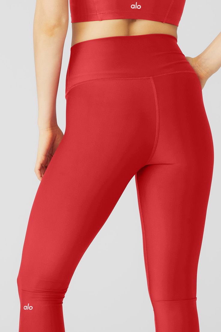 Just as perfect for out and about as they are for a good sweat session. These leggings are made from Airlift—our most compressive, supportive fabric with a sheeny finish and four-way-stretch for a glove-like fit. The high-rise waistband is double-layered for a sleek look, and the full-length legs are designed to hit at the ankle. Choose your favorite color(s) and get ready to wear yours on repeat.