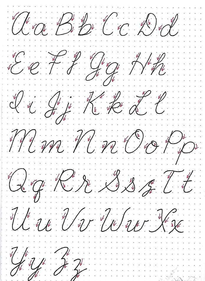 the upper and lower letters are drawn in black ink on a sheet of white paper