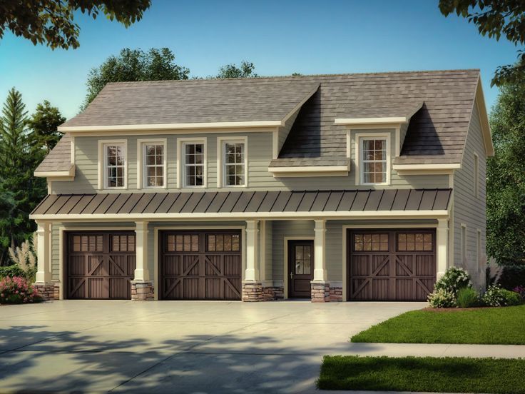 this is an artist's rendering of these garage plans