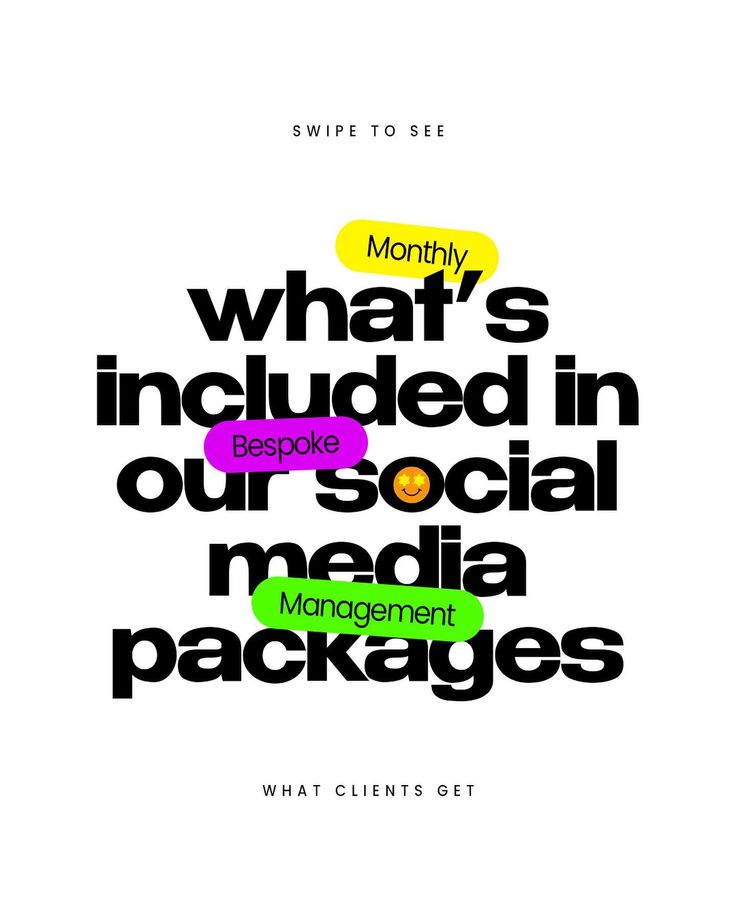 what's included in our social media packages? by @ whitscients net