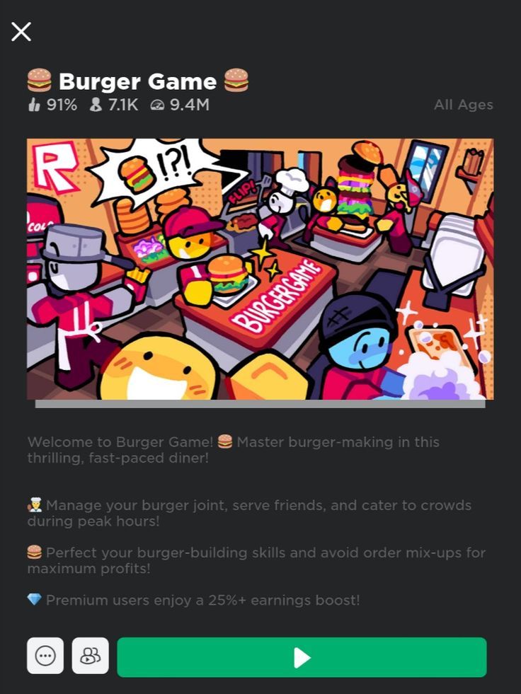 the burgerr game is being played on an iphone screen, and it appears to be in