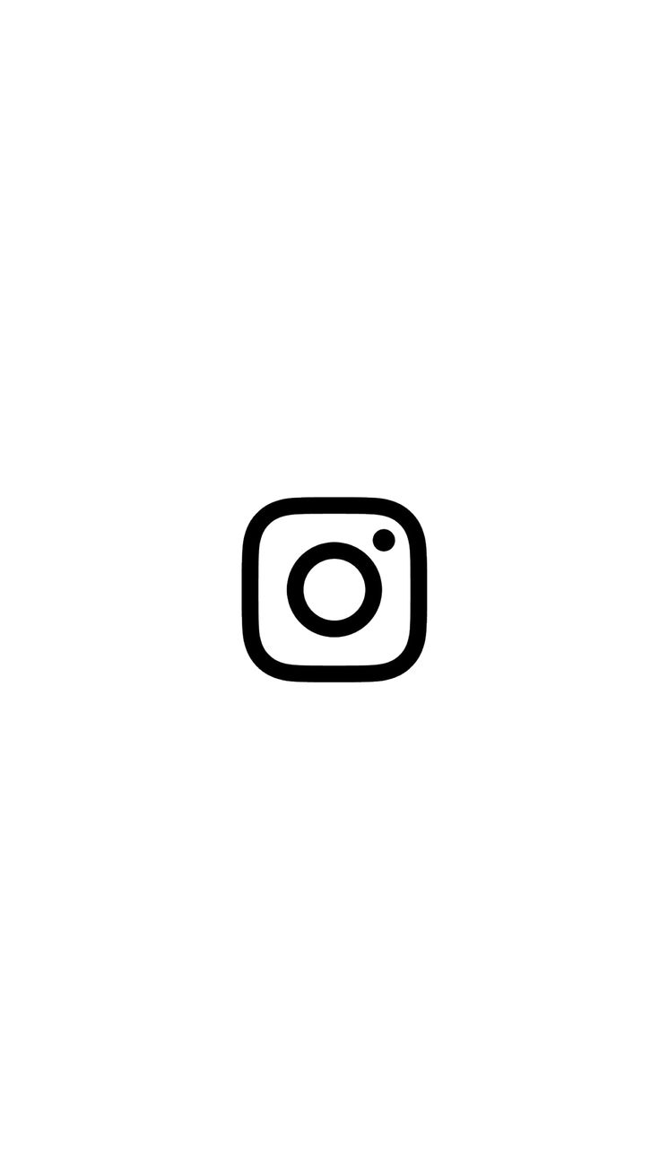 a black and white photo of an instagram logo