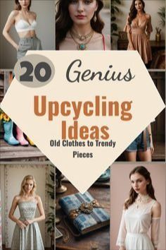 20 genius upcycling ideas for old clothes to trendy pieces book cover