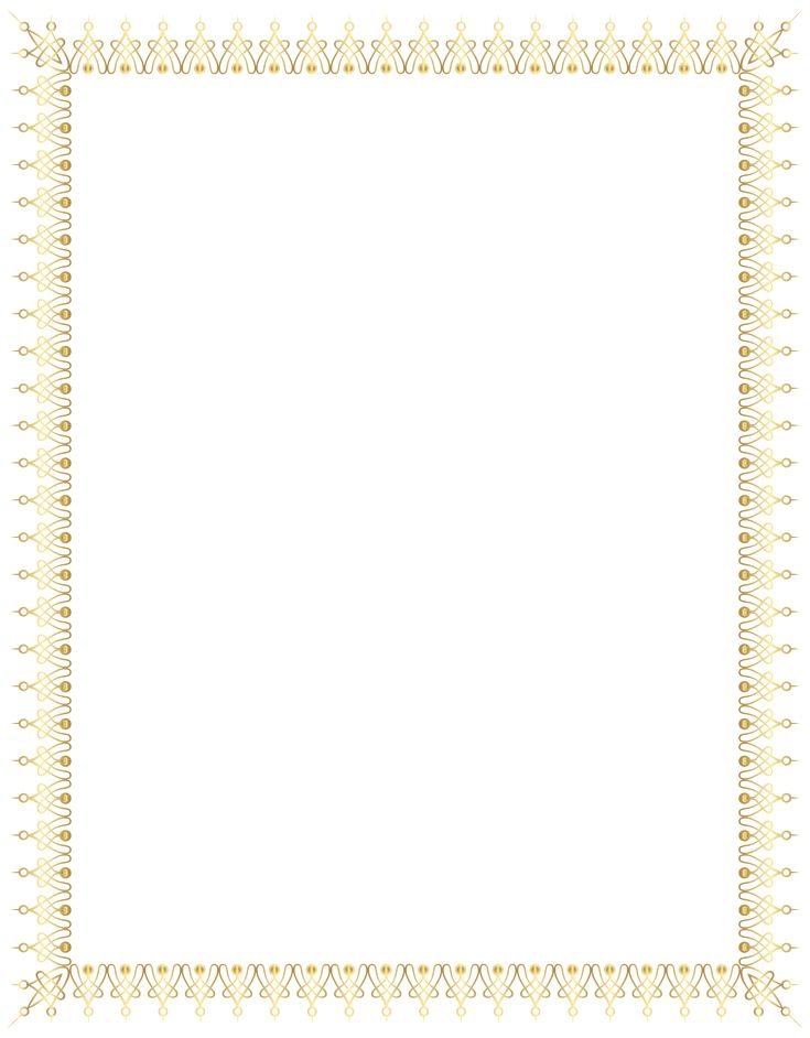 a white and yellow border with an ornate design on it's edges, in the middle