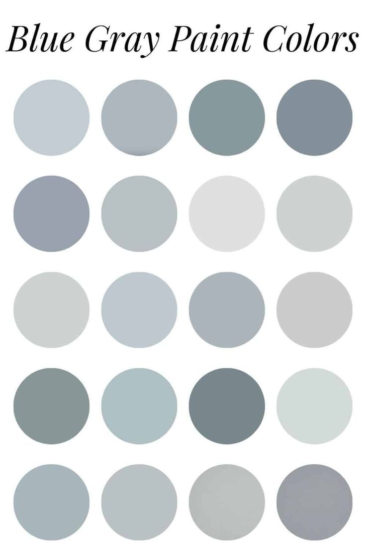 the blue gray paint colors are shown in different shades