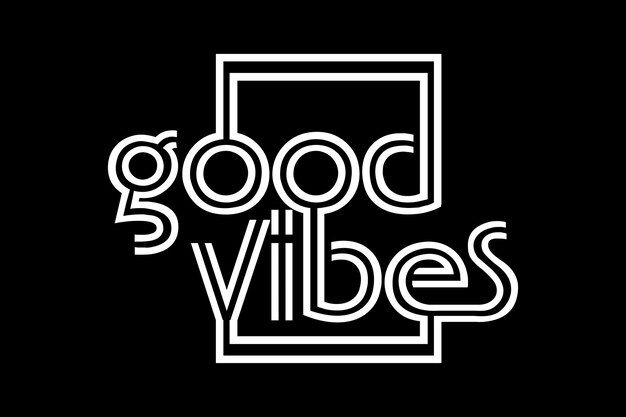 the logo for good vibes