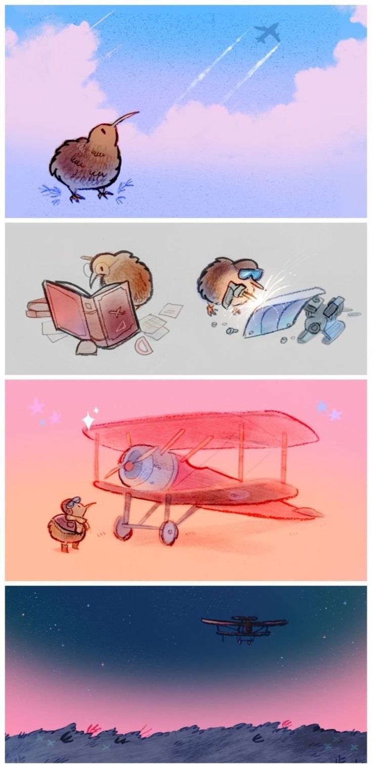 three different pictures with the same plane in each panel, one showing an airplane and another depicting