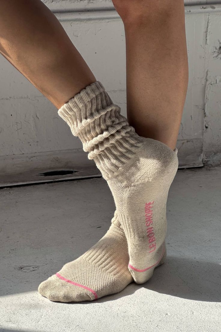 Step up your sock game with the Ballet Socks. Get some bubbly texture with a thicker, ribbed leg that also offers support. Like the Boyfriend Socks, they have arch support and breathable mesh on the top, making them perfect for dancing, scrunching, lounging, and more! Cottage Socks, Boyfriend Socks, Sparkle Socks, Ballet Socks, Pilates Socks, Winter Sparkle, Cashmere Socks, Sunday Dress, Usa Tee