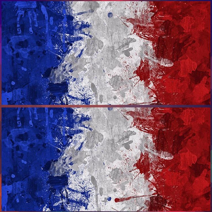 an abstract painting of the flag of france