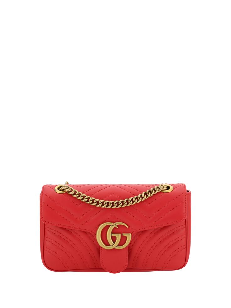 100% Calf Guccio Gucci, Gucci Gg Marmont, Gg Logo, Gucci Shoulder Bag, Tone On Tone, Gg Marmont, Sneaker Wedge, Gucci Bags, Chevron Pattern