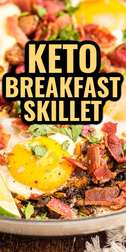 the keto breakfast skillet is ready to be eaten