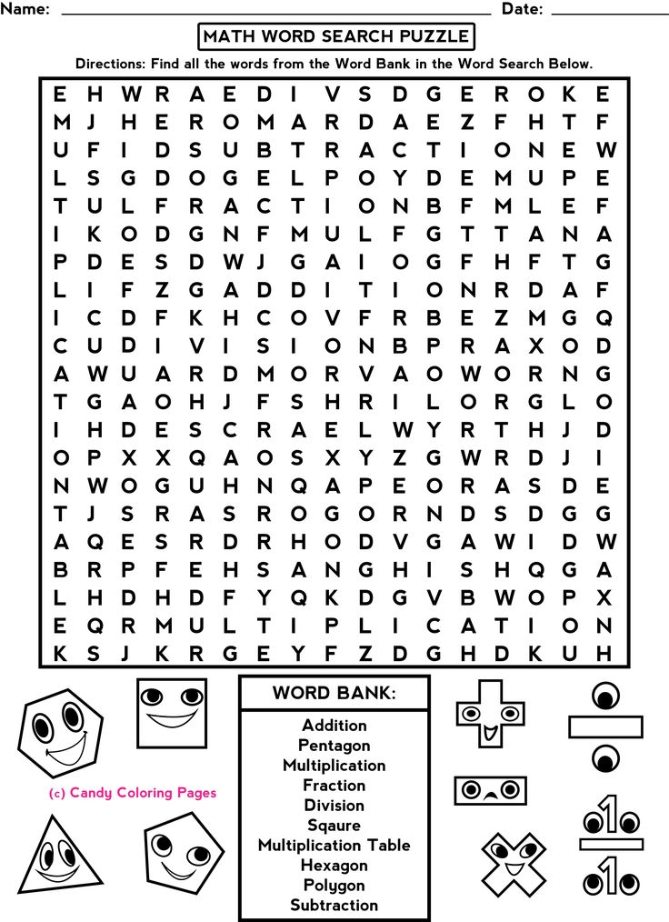 the word search is shown in this printable worksheet for students to learn