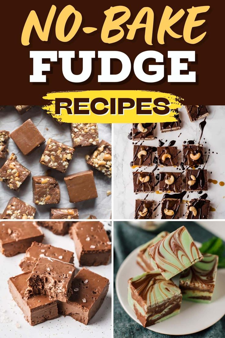 no - bake fudge recipes for desserts