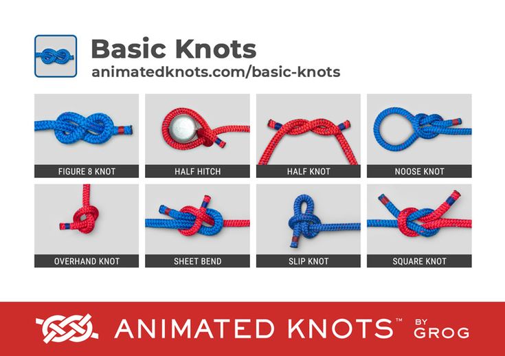 the instructions for how to tie an animal knot with rope and ball on each end