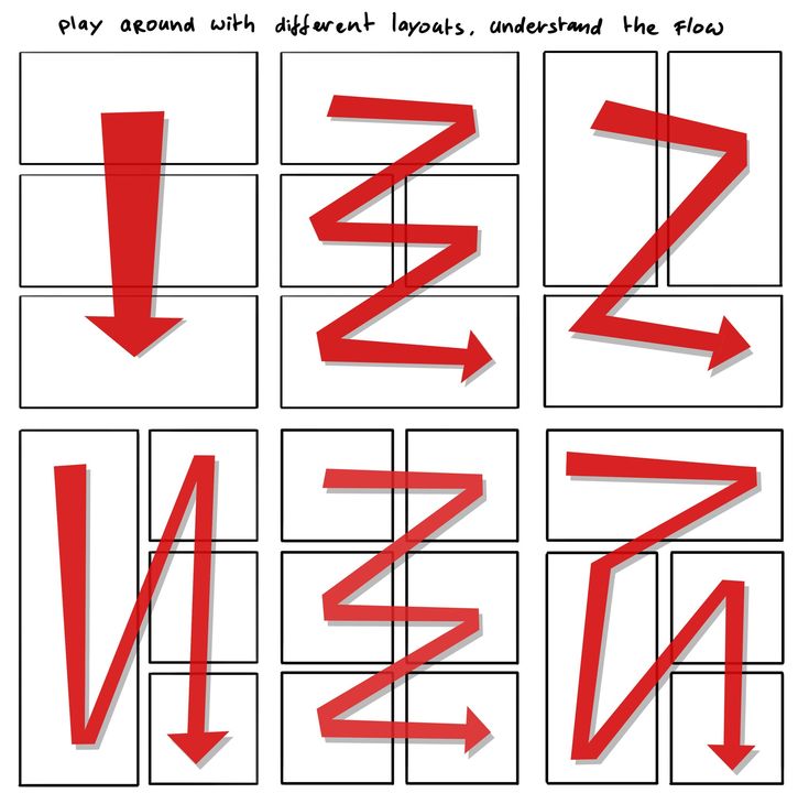 a set of red arrows with different directions