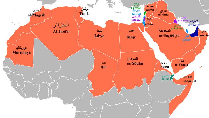 the middle east has been divided into several countries