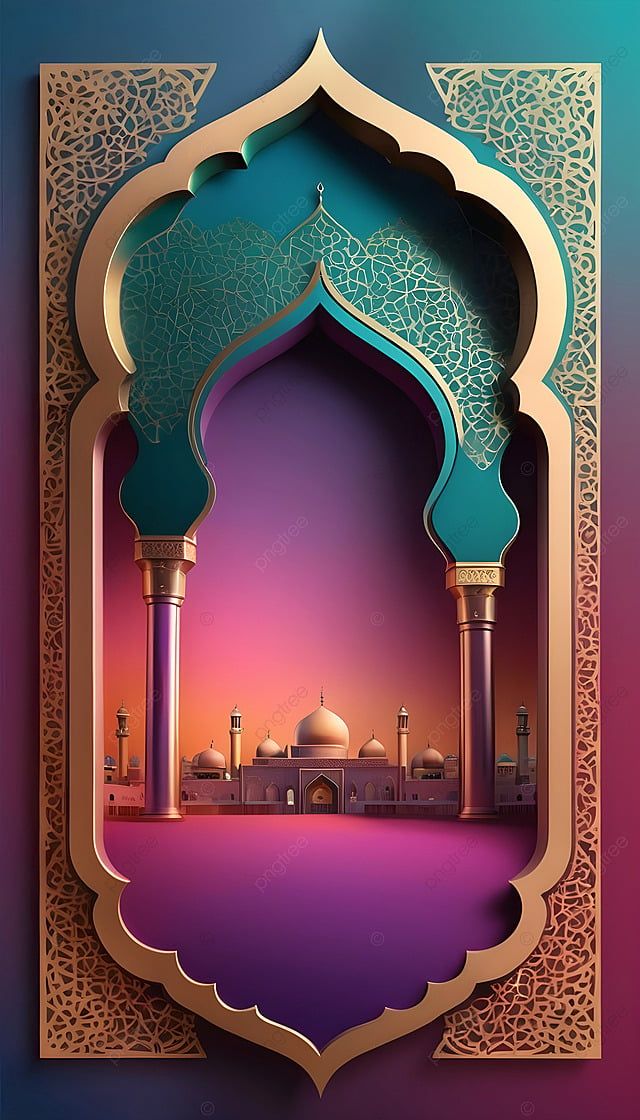 an intricately designed paper cutout in the shape of a mosque