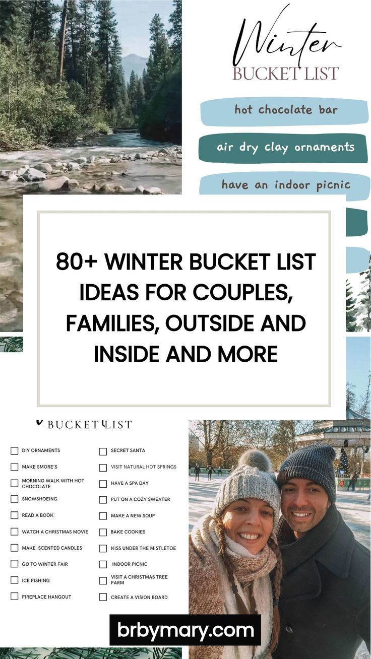 the winter bucket list for couples and families