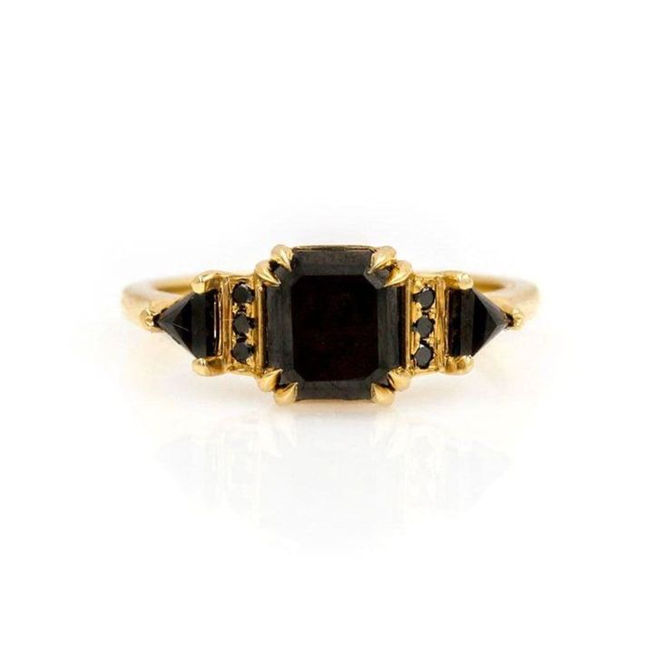 Vintage Black Onyx Ring-14k Solid Gold Onyx Ring-Black Onyx Engagement Ring-Onyx Silver Ring-14k Gold Wedding Ring-Christmas Gift For Her Personalization: Possible Occasion: Engagement Looking for a unique and timeless gift? Check out our selection of black onyx rings! These stunning pieces are made from beautiful black stone and sterling silver, and can be customized to fit your specific needs. Whether you're shopping for a special anniversary, birthday, or just to show your love, our collectio Black Jewelry Rings, Audry Rose, 14k Gold Wedding Ring, Black Onyx Engagement Ring, Onyx Engagement Ring, The Bling Ring, Black Diamond Ring Engagement, Black Diamond Ring, Black Onyx Ring