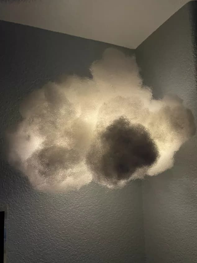 there is a cloud in the corner of this room