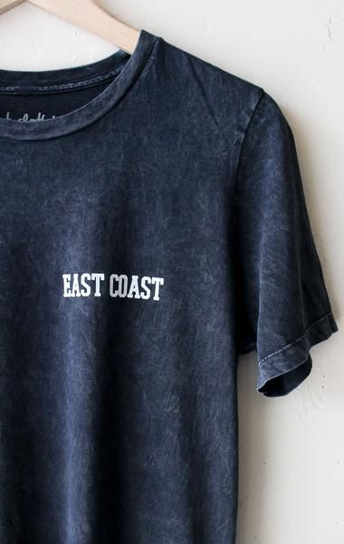 East Coast Relaxed Tee - Acid Wash Black | NYCT Clothing Mom Clothes, Street Outfits, Spring Style, Acid Wash, Fashion Stylist, Vintage Tees, East Coast, Daily Outfits, West Coast