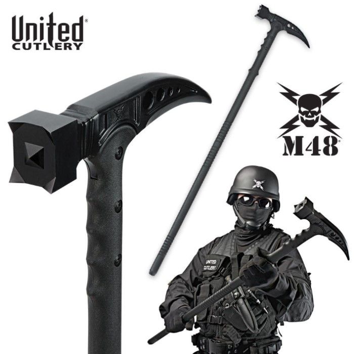 M48 Kommando Survival Hammer Tactical Hiking Staff | BUDK.com - Knives & Swords At The Lowest Prices! Hiking Staff, Edc Tactical, Apocalypse Survival, Tactical Survival, Zombie Survival, Earthship, Survival Tools, Survival Prepping, Zombie Apocalypse