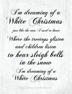 an old fashioned christmas card with the words i'm dreaming of a white christmas