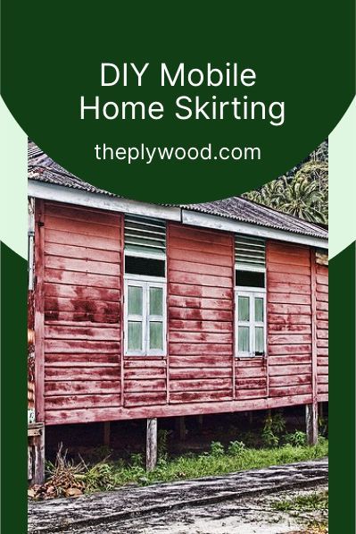 an old wooden house with the words diy mobile home skiing