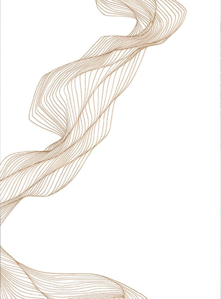 an abstract drawing of wavy lines on a white background