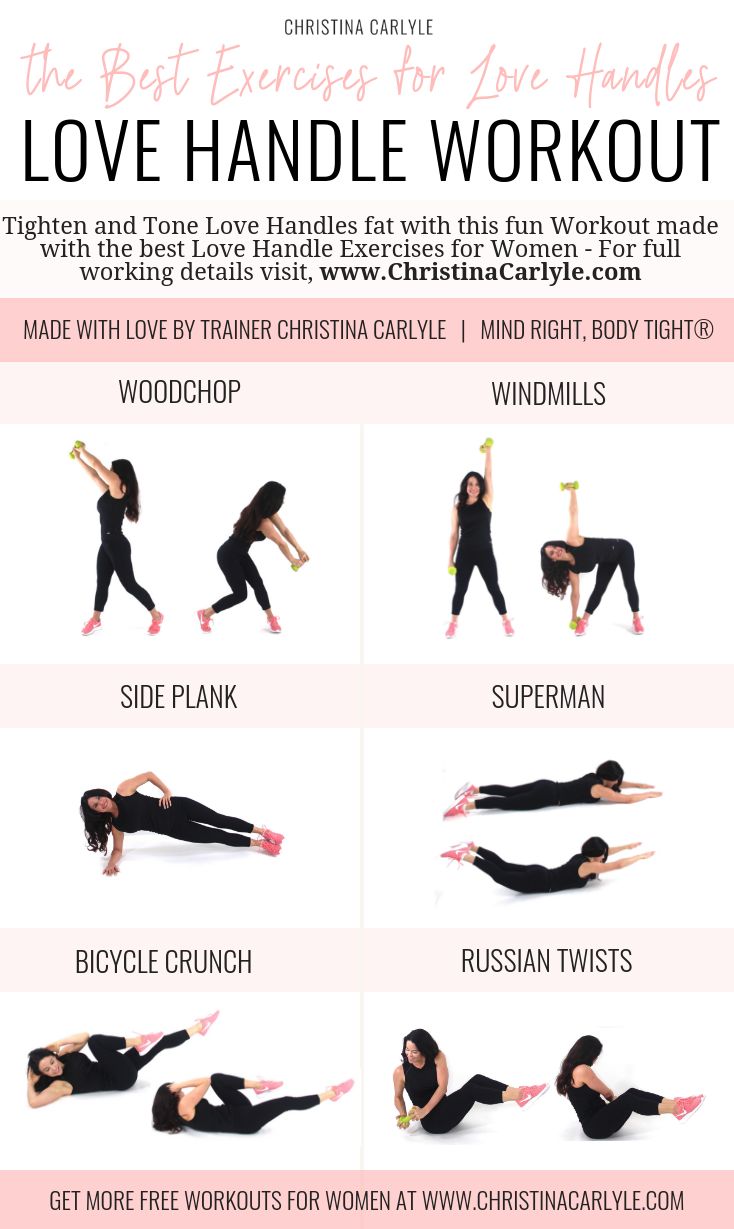 the best exercises for love handle workout