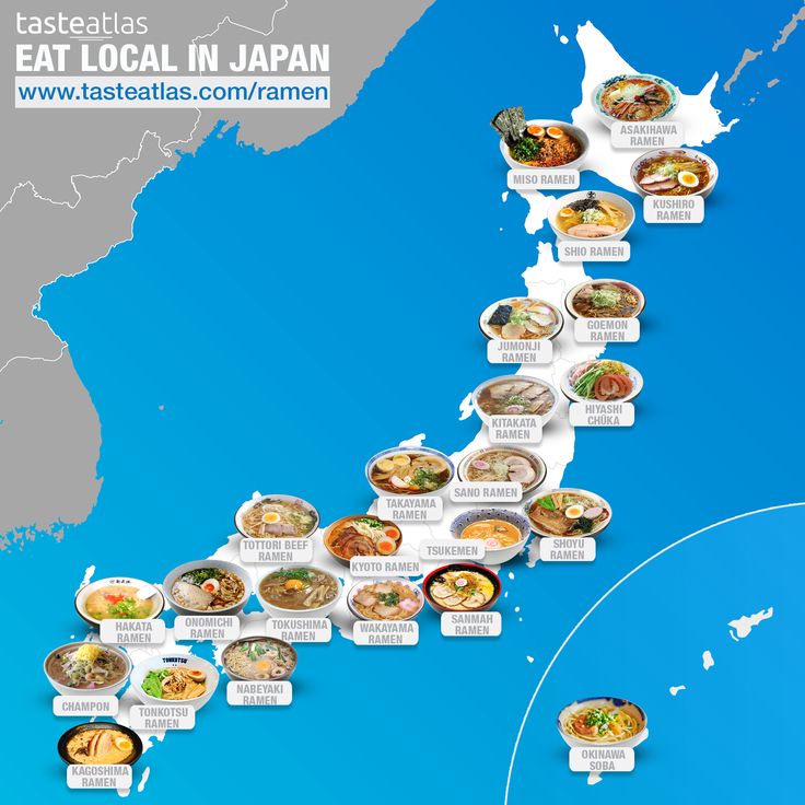 an illustrated map shows the locations of restaurants in japan