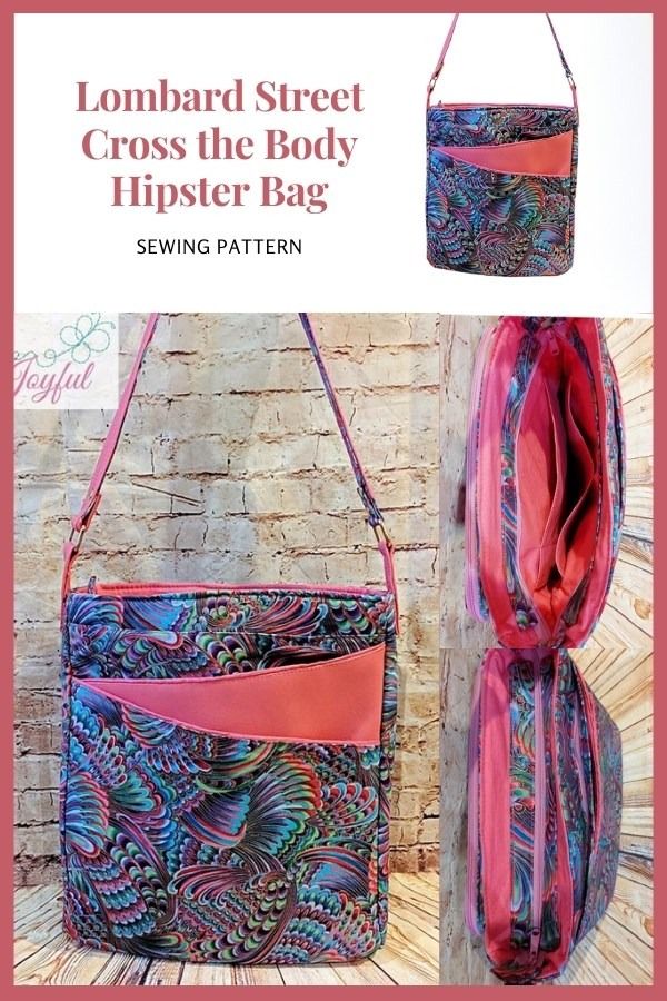 the lombard street cross the body hipster bag sewing pattern is on sale