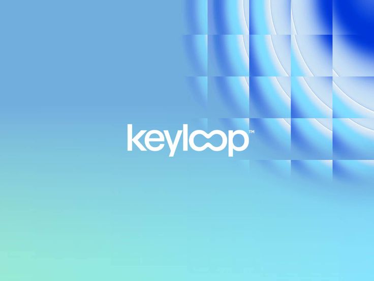 the logo for keyloop on a blue and green background