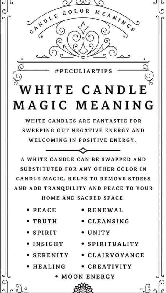 White Candle Magic, Candle Color Meanings Magic, Candle Meanings, Candle Magik, Candle Meaning, Candle Color Meanings, Witchy Candles, Candle Magic Spells, The Fae