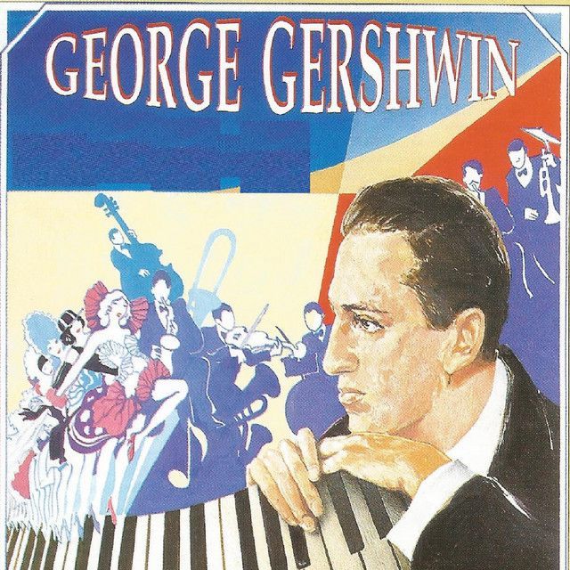 the cover art for george gershwin's album, which features an image of