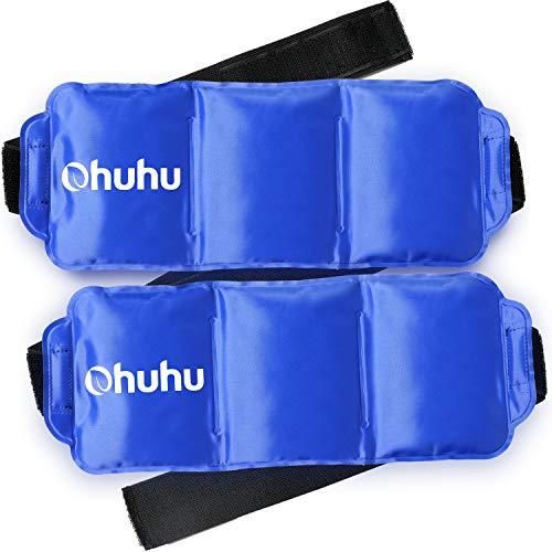 Ohuhu Reusable Gel Cold & Hot Therapy Pack with Strap for Shoulder Knee Ankle Back Neck Pain Relief, 2 Pack … ESSENTIAL(SIZE: 14.5''x 5.5''): First aid essential for home or clinical use as it is ideal for sports injuries, muscle pains, strain & stiffness, body aches ,swellings, minor burn, sprain, strain, inflammation, muscle pains and more SAFE & REUSABLE FOR HOT & COLD THERAPY: Reusable, the gel packs are reusable and can be frozen, heated or microwaved. Non-toxic gel containe Knee Wraps, Neck Pain Relief, Gel Pack, Body Ache, Cold Pack, Sports Injury, Sports Trainers, Muscle Aches, Ice Pack