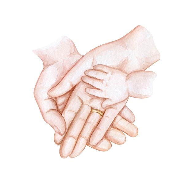 two hands are holding each other with one hand in the other's palm,