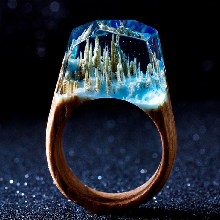 Handmade Nature-inspired Crystal Ring Gift, Handmade Nature-inspired Crystal Ring For Gift, Unique Resin Crystal Ring Gift, Unique Resin Rings For Gifts, Nature-inspired Blue Ring Jewelry, Blue Nature-inspired Jewelry Ring, Nature-inspired Gift Rings, Adjustable Nature-inspired Crystal Ring For Gifts, Adjustable Nature-inspired Crystal Ring As Gift