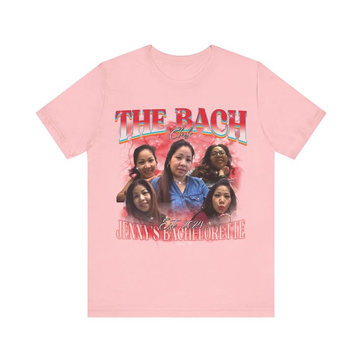 Custom The Bach Club Shirt, Custom Location Bachelorette Shirt, Personalized Bride Shirt, Future Bride Shirt for Bridal Party 💫Dual side seams hold the garment's shape for longer. 💫100% Airlume combed and ringspun cotton (fiber content may vary for different colors) 💫Light fabric 💫Runs true to size 📢 Contact us if you need more information: 👉🏿Designed specifically for individuals, companies, groups, families, or any customized idea on a shirt. 👉🏿Buy a quantity of 10 shirts or more to re Bachelorette T Shirt Ideas, Bachelorette Party Tshirt Ideas, Bachelorette T Shirts, Bride T Shirt, Bachelorette Party Tshirts, Bachelor Party Shirts, Engagement Humor, Bachelorette Tshirts, Groom Shirts