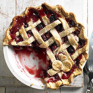 a pie on a plate with a fork and knife