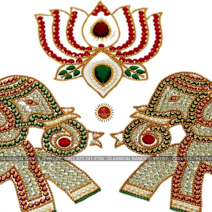 Design by Classical Dance Jewelry® ❥ Product Details: Designer Kundan Rangoli Elephants lotus set for Diwali Puja Festivals ❥ Material : Acrylic sheet ❥ Color: Rainbow and Gold ❥ Beautiful Kundan Rangoli Elephants lotus set is used for Dilwali decor, Dussehra, Bathukamma, Durga maa puja, weddings, Housewarming, return gifts, Golu ❥❥❥❥ Set includes ❥ 2 Elephants ❥ 1 Lotus ❥❥❥❥ Size of the Elephants : 9 by 7 Inch (Approximately) ❥❥❥❥ Size of the lotus : 6 by 5 Inch (Approximately) ❇️ Kundan Rangol Traditional Wear With Motifs For Puja During Navratri, Festive Zari Work Sets For Gifts, Traditional White Gift Sets, Traditional Zari Work Sets For Gifts, Multicolor Saree For Diwali, Traditional Sets With Zari Work For Gift, Festive Red Temple Jewelry Sets, Festive Saree Set For Rituals, Traditional Green Sets For Gifts